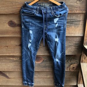 Mens Denim American Eagle Joggers